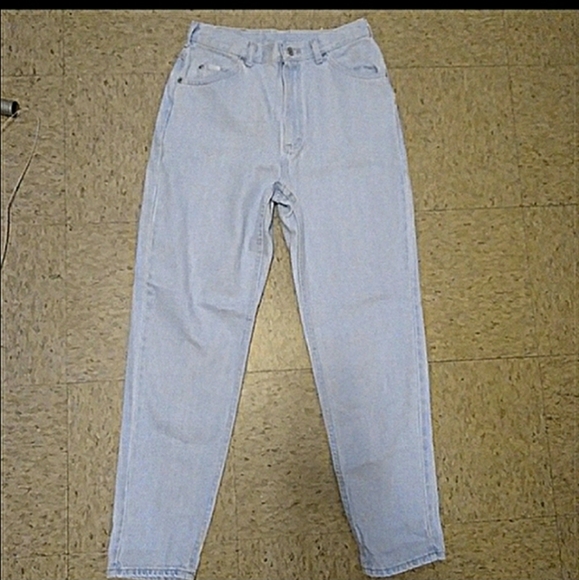 LEE Vintage 80's High Waist Tapered Leg Acid Wash Jeans, Size 28 - Picture 3 of 11